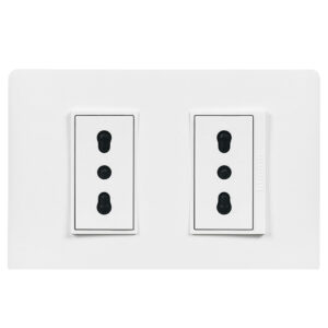 Enchufe Luzica Doble10/16A Blanco